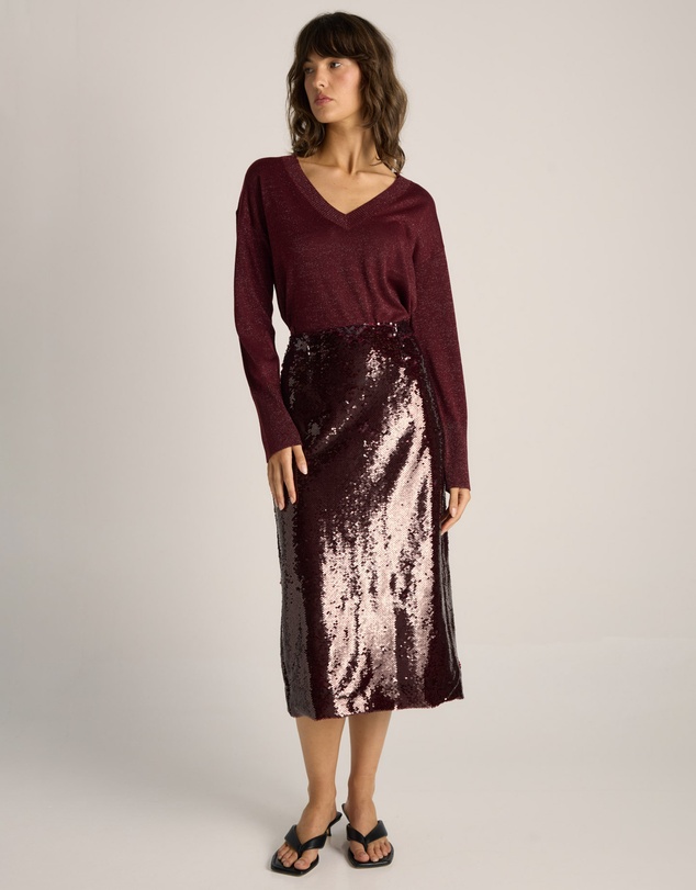 Fate + Becker - Monroe Sequin Pencil Skirt