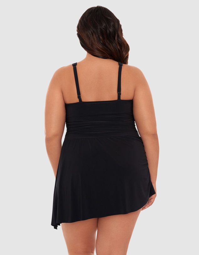 Magicsuit - Celine V Neck Short Plus Size Swimdress