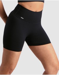 Aim'n - Ribbed Midi Biker Shorts