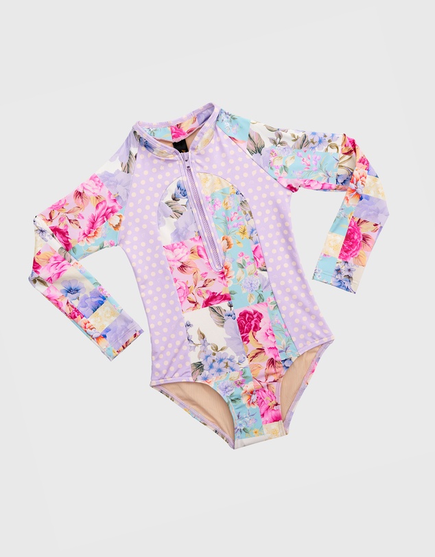 Aqua Blu Kids - Meadow Long Sleeve One Piece - Kids