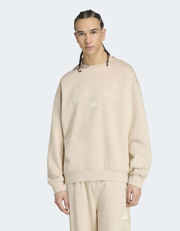 adidas Sportswear - Seasonal Essentials Collegiate Fleece Crew Sweatshirt Mens
