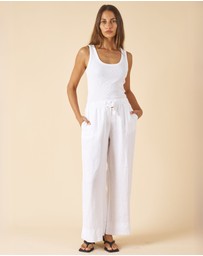 CAMIXA - Palazzo Linen Pants