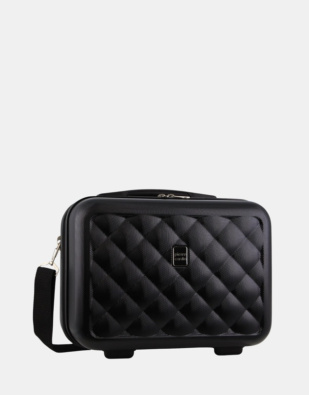 Pierre Cardin - Pierre Cardin Metro Medium Hard Shell with Mini Beauty Case Set + Leather Tag