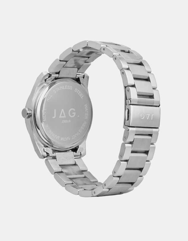 Jag - Beaufort Mens Green Dial 41.8mm Silver Watch