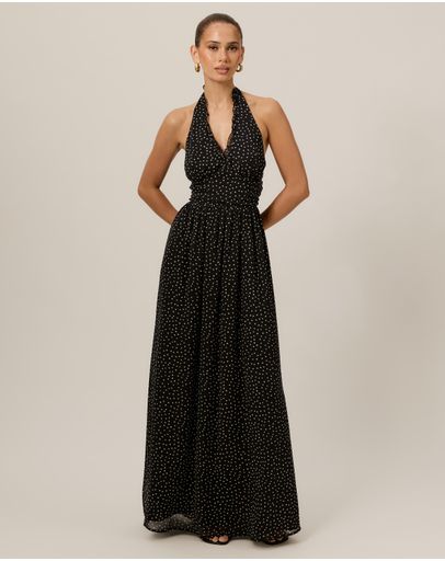 Navy Polka Dot