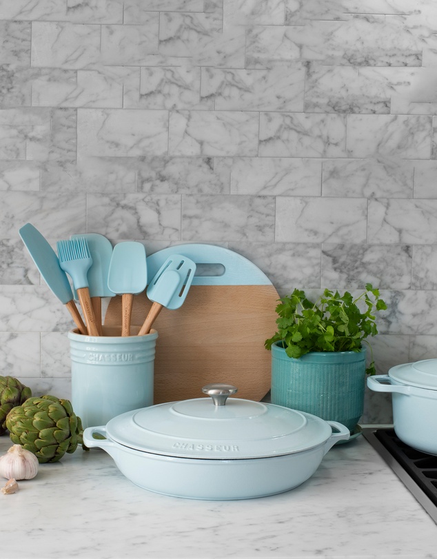 Chasseur - Round French Oven 30cm - Duck Egg Blue