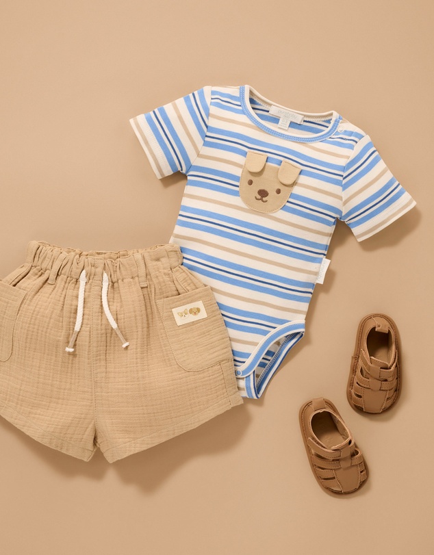 Purebaby - Appliqued Bodysuit-Kids-Babies