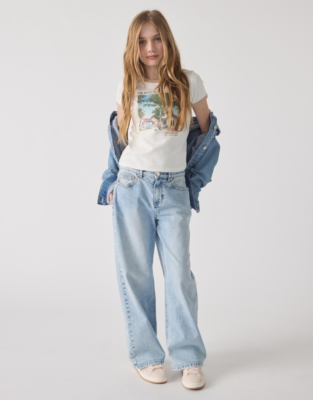 Decjuba Kids - Cropped Ringer Tee - Teens