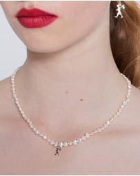Karen Walker - Mini Girl with Pearls Necklace