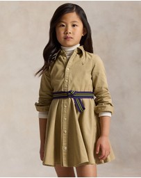 Polo Ralph Lauren - Belted Cotton Chino Shirtdress - Kids