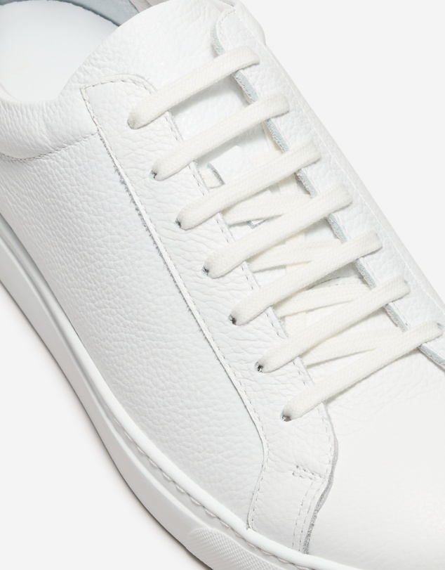 Calibre - Classic Textured Leather Sneaker White