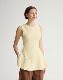 Oxford - Margot Knitted Peplum Top