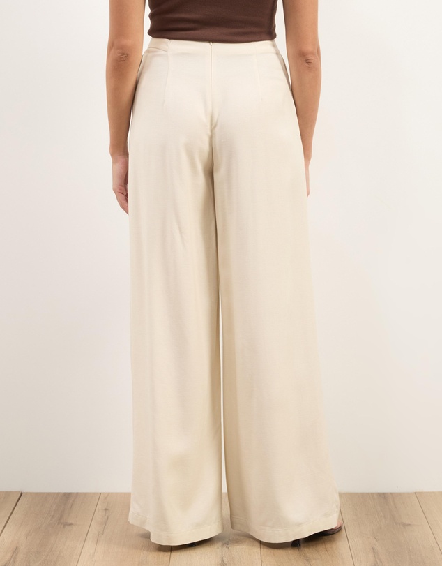 Atmos&Here - Liora Linen Blend Pants With Side Tie