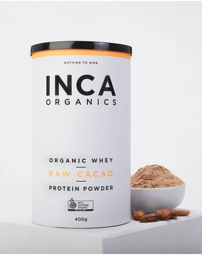 Inca Organics - Certified Organic Whey Protein Powder - Raw Cacao