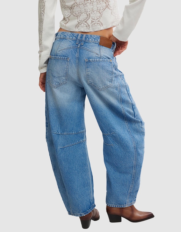 Free People - Good Luck Mid Rise Barrel Jeans