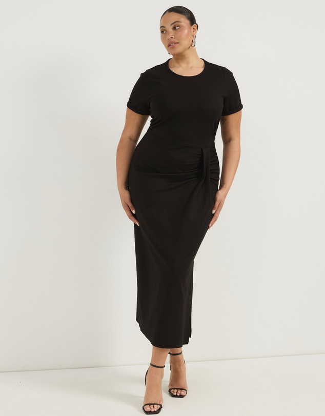 Atmos&Here Curvy - Astra Twist Maxi Dress With Side Split