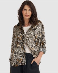 CAMIXA - Soie Satin Oversized Silk Shirt
