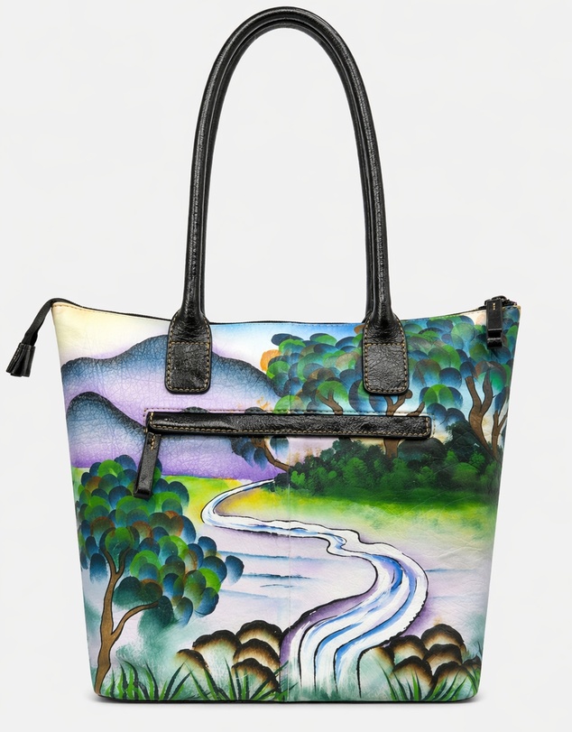 Cobb & Co - Zebra Hand Painted Leather Tote