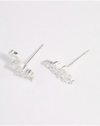 Lovisa - Sterling Silver Cubic Zirconia Climber Earrings