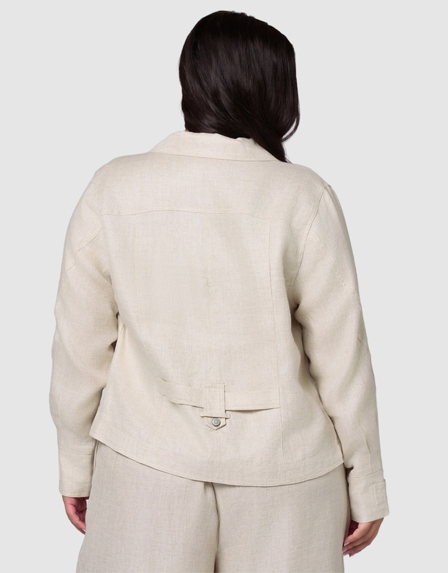 Something 4 Olivia - Lani Linen Utility Jacket