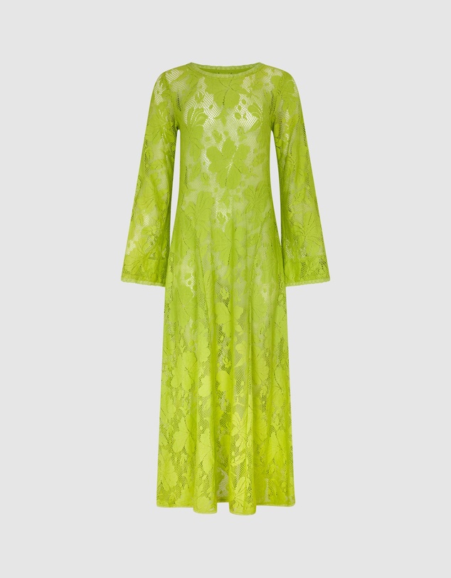 KINGA CSILLA - Nova Lace Cherry Maxi Dress
