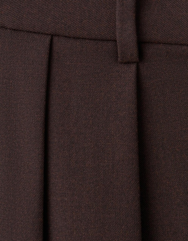 M.N.G - Wide-Leg Mid-Rise Pleated Trousers