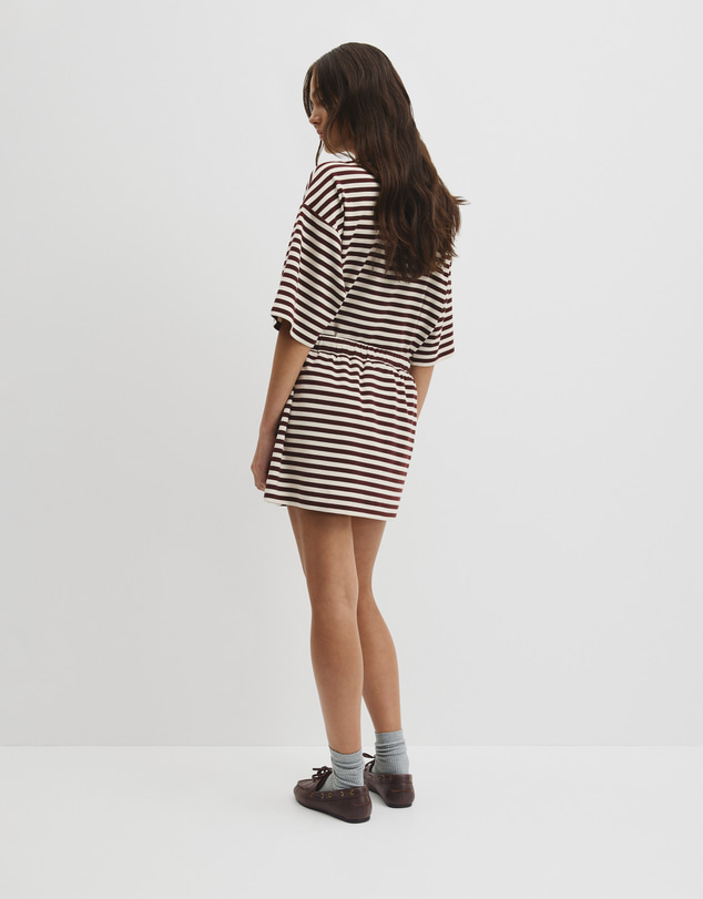 Country Road - Australian Cotton Blend Stripe Jersey Skirt
