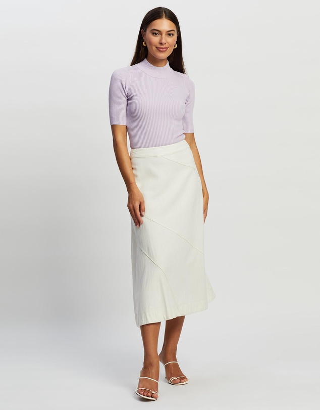 White By FTL - Gena Rib Top