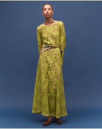 KINGA CSILLA - Nova Lace Cherry Maxi Dress