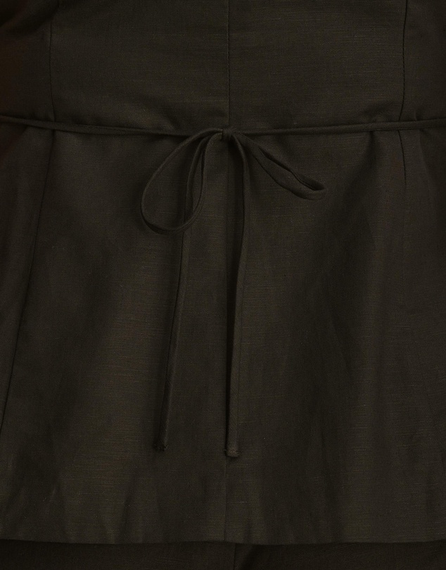 Atmos&Here Curvy - Nora Longline Linen Blend Vest