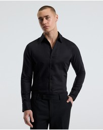 Calibre - Refined Cotton Linen Shirt Black