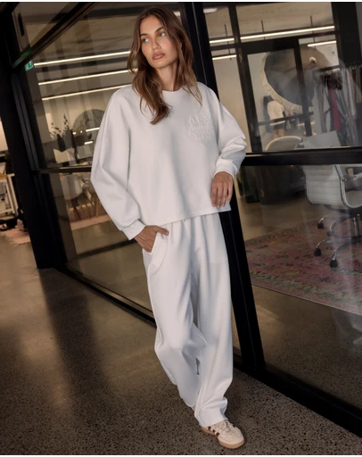 ALEXANDRA - Emby Long Sleeve Top White