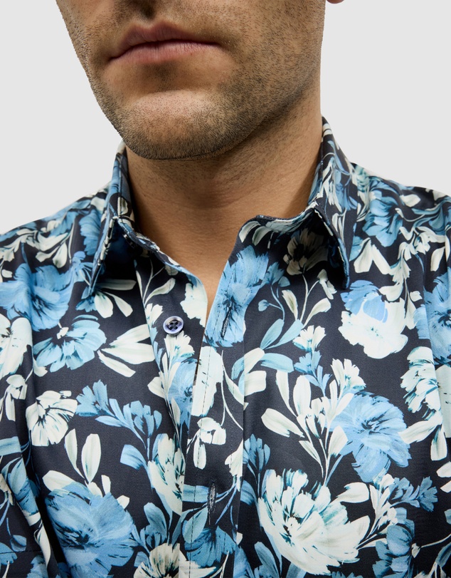 Politix - Painted Floral Short Sleeve Shirt