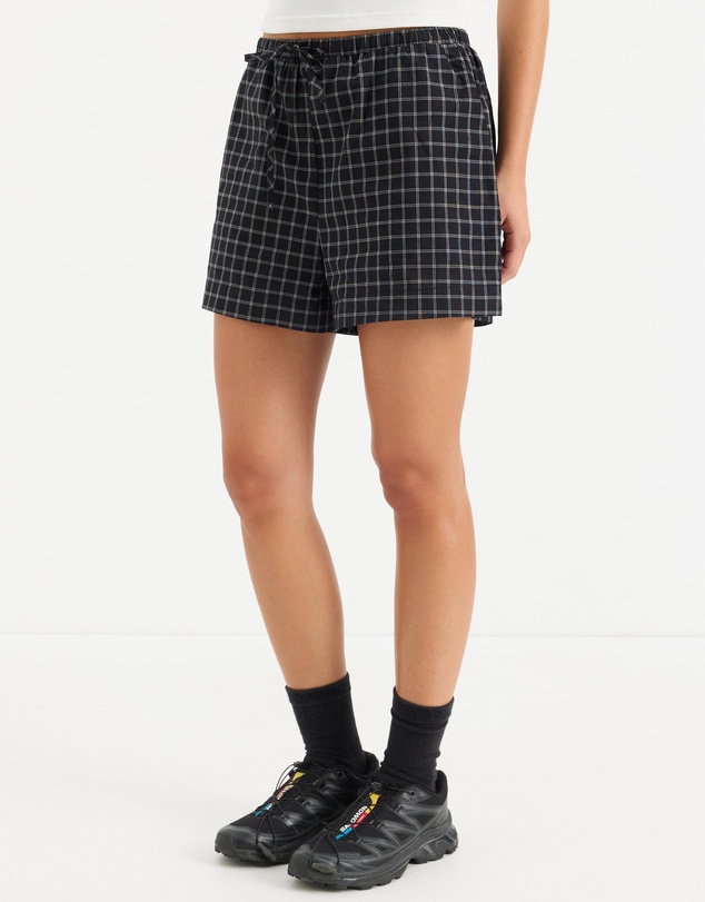 Calli - Lucy Drawstring Check Shorts