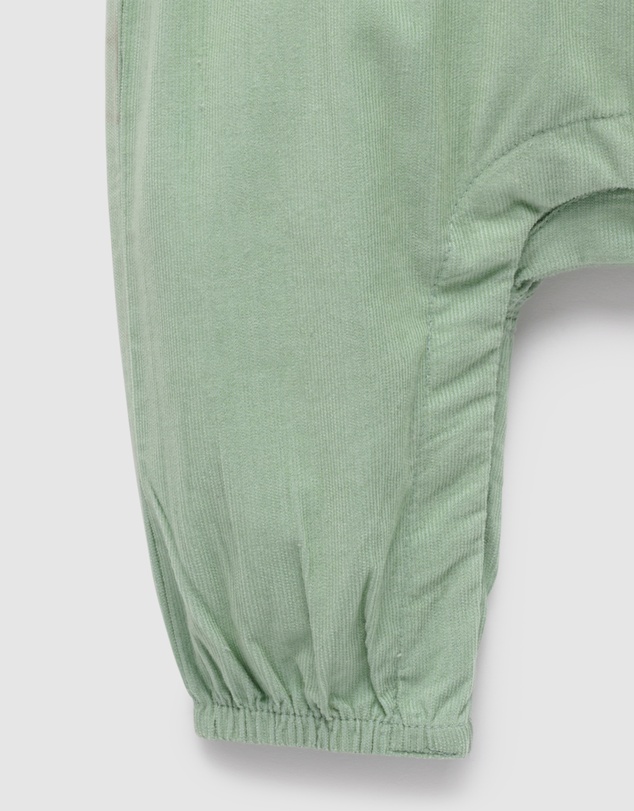 Purebaby - Embroidered Corduroy Romper -Kids-Babies
