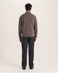 SABA - Franklin Quarter Zip Wool Knit Polo