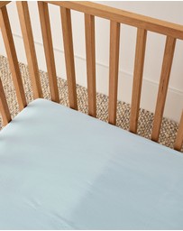 Sheet Society - Leo Washed Cotton Cot Fitted Sheet