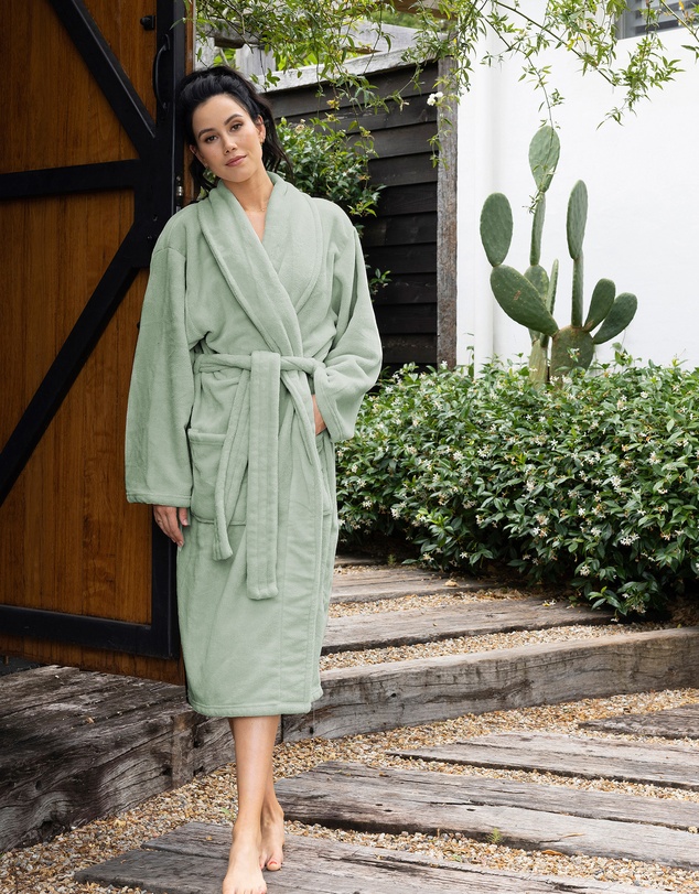 Bambury - Microplush Robe Sage