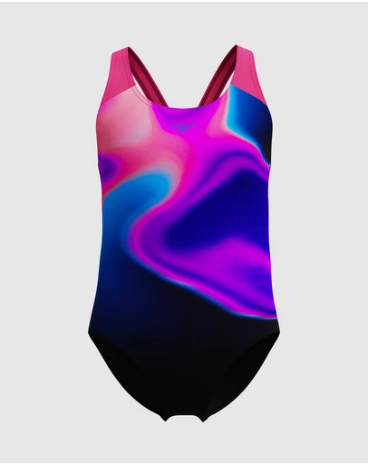 Speedo - Print Splashback Swimsuit - Kids-Teens