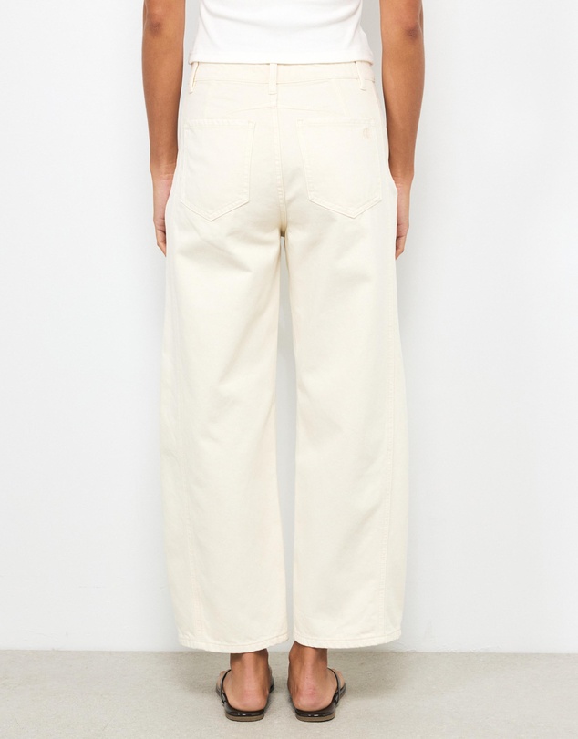 AERE - Mid Rise Barrel Leg Jeans