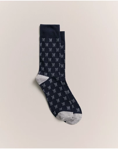 Trenery - Monogram Sock in Navy