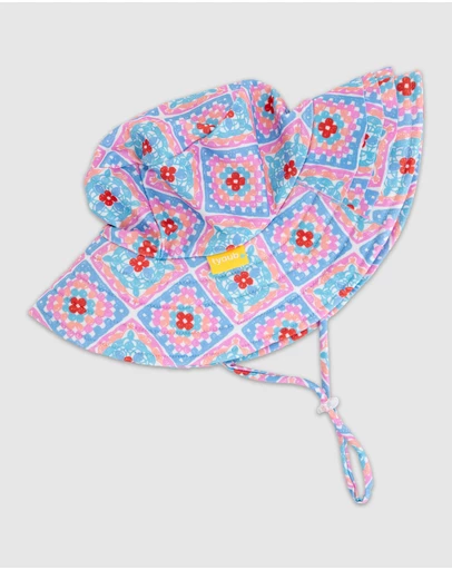 Tyoub - Tyoub Ruffle Sun Hat Petal Patchwork