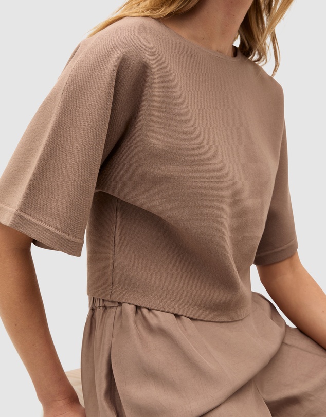 Seed Heritage - Compact Crepe Knit Top