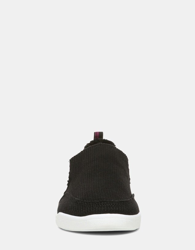 Vionic - Malibu Slip-On Sneaker - Black Waffle Knit