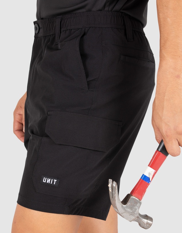 UNIT Workwear - UNIT Flexlite Mens Lightweight Cargo Shorts