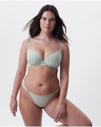 Bras N Things - Bethany Essentials Contour Plunge Bra - Light Green