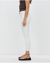 DRICOPER DENIM - Cuffed White Jeans