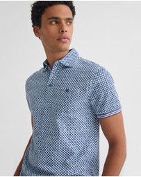 Oxford - Milo Printed Jersey Polo With Pocket