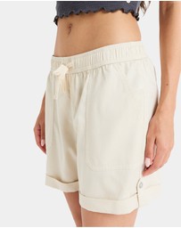 Roxy - Womens Sweetest Day Elastic Waist Shorts