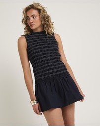Subtitled - Delmore Shirred Dress